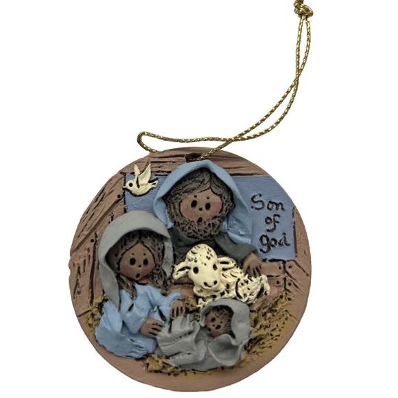 Vintage 1987 LA BERGE Away in a Manger Ornament - Picture 1 of 4
